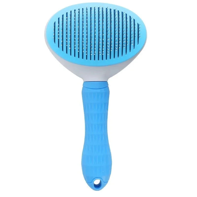 Compact Self-Cleaning Pet Brush