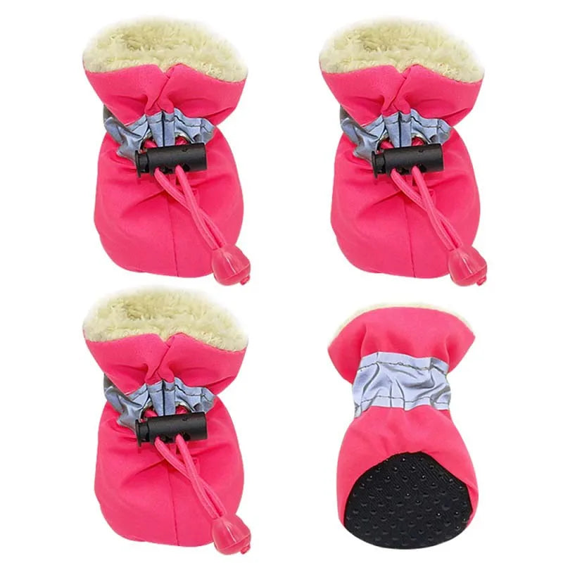 Soft-Sole Winter Puppy Booties (Set of 4)