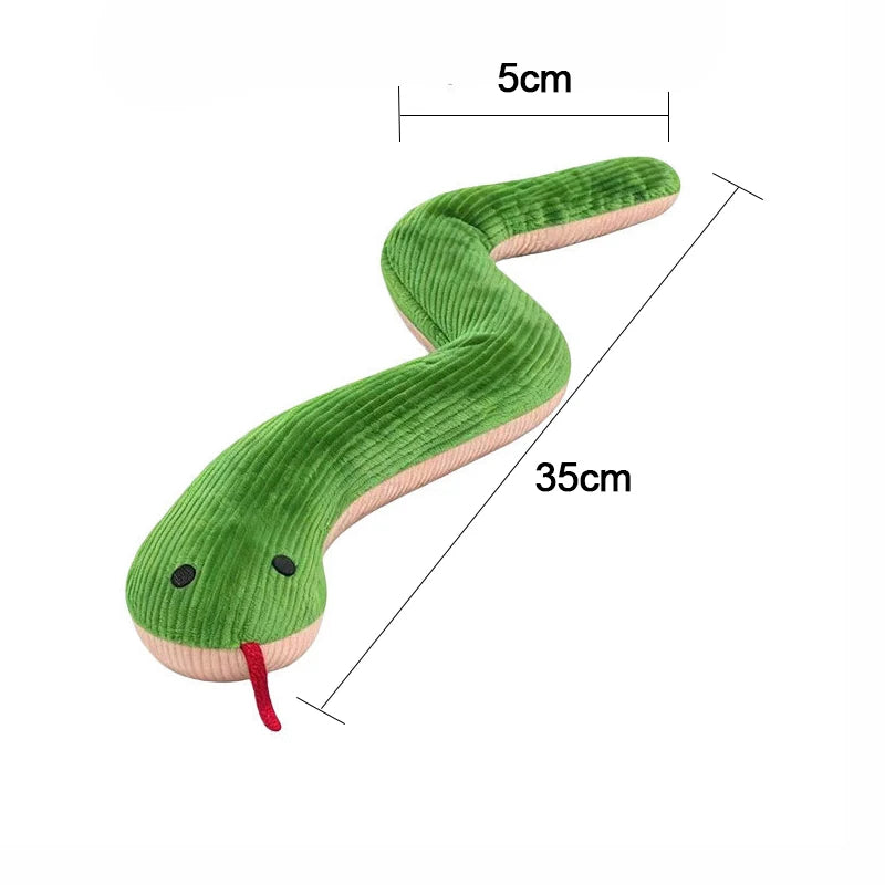 Plush Snake Kicker Toy for Cats & Dogs