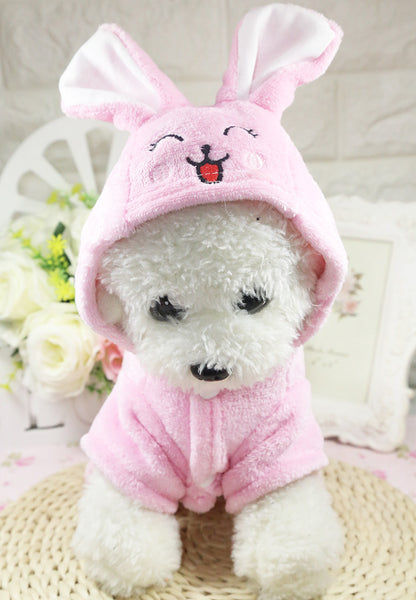 Cross-Border Pet Dog Clothes, Cat Autumn and Winter Four-Legged Cotton Coat, Cartoon Transformation Clothing, Cat Clothing, Dog Clothing Supplies
