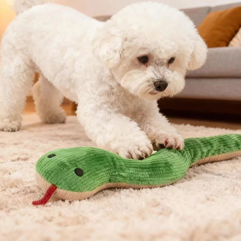 Plush Snake Kicker Toy for Cats & Dogs