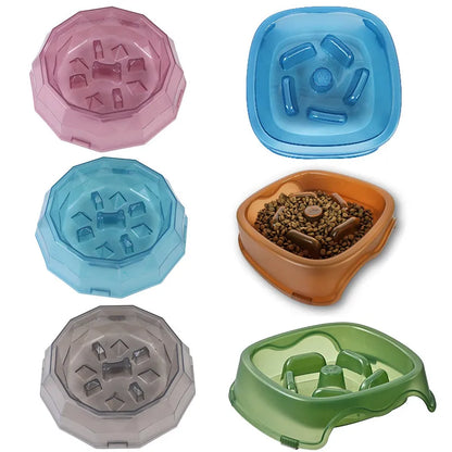Anti-Choke Slow Feeder Bowl for Cats & Dogs