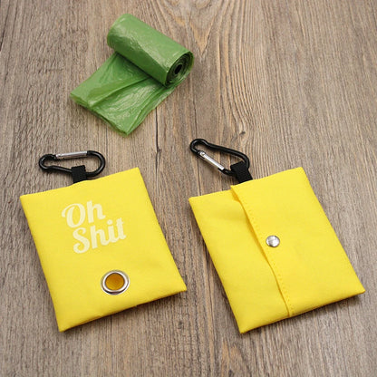 Canvas Poop Bag Dispenser Pouch