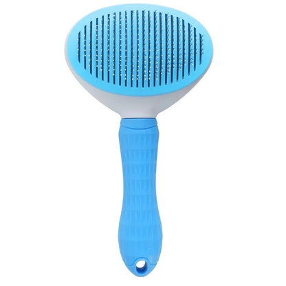 Compact Self-Cleaning Pet Brush