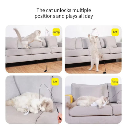 Suction Cup Feather Wand Cat Toy