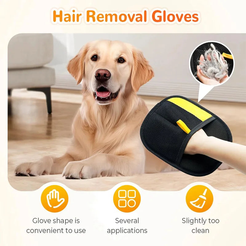 Double-Sided Pet Hair Cleaning Gloves