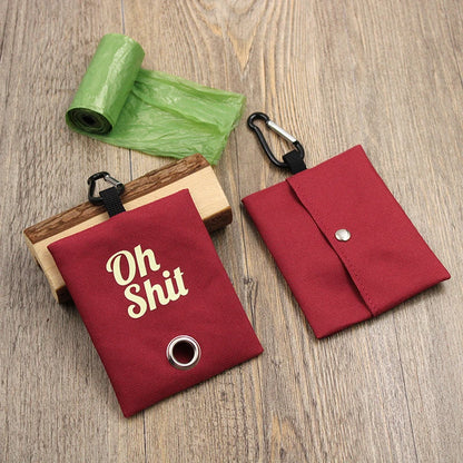 Canvas Poop Bag Dispenser Pouch