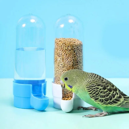 Hanging Cage Feeder & Water Dispenser for Birds & Small Pets