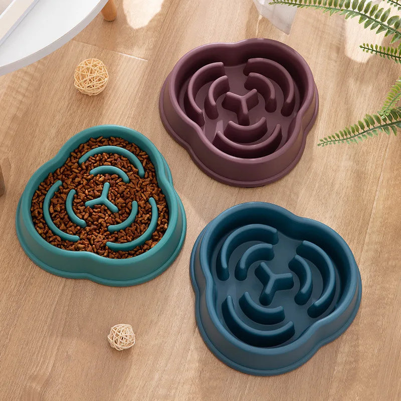 Anti-Choke Slow Feeder Bowl for Cats & Dogs