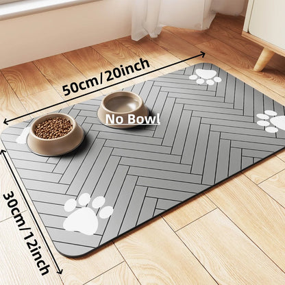 Absorbent Quick-Dry Pet Feeding Mat