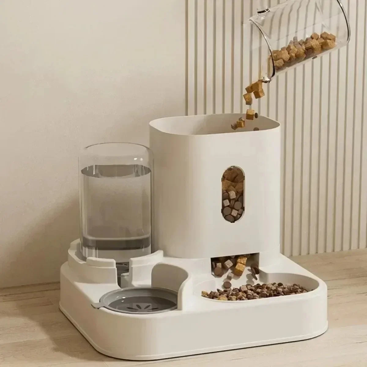 Large-Capacity Pet Feeder & Water Dispenser Set