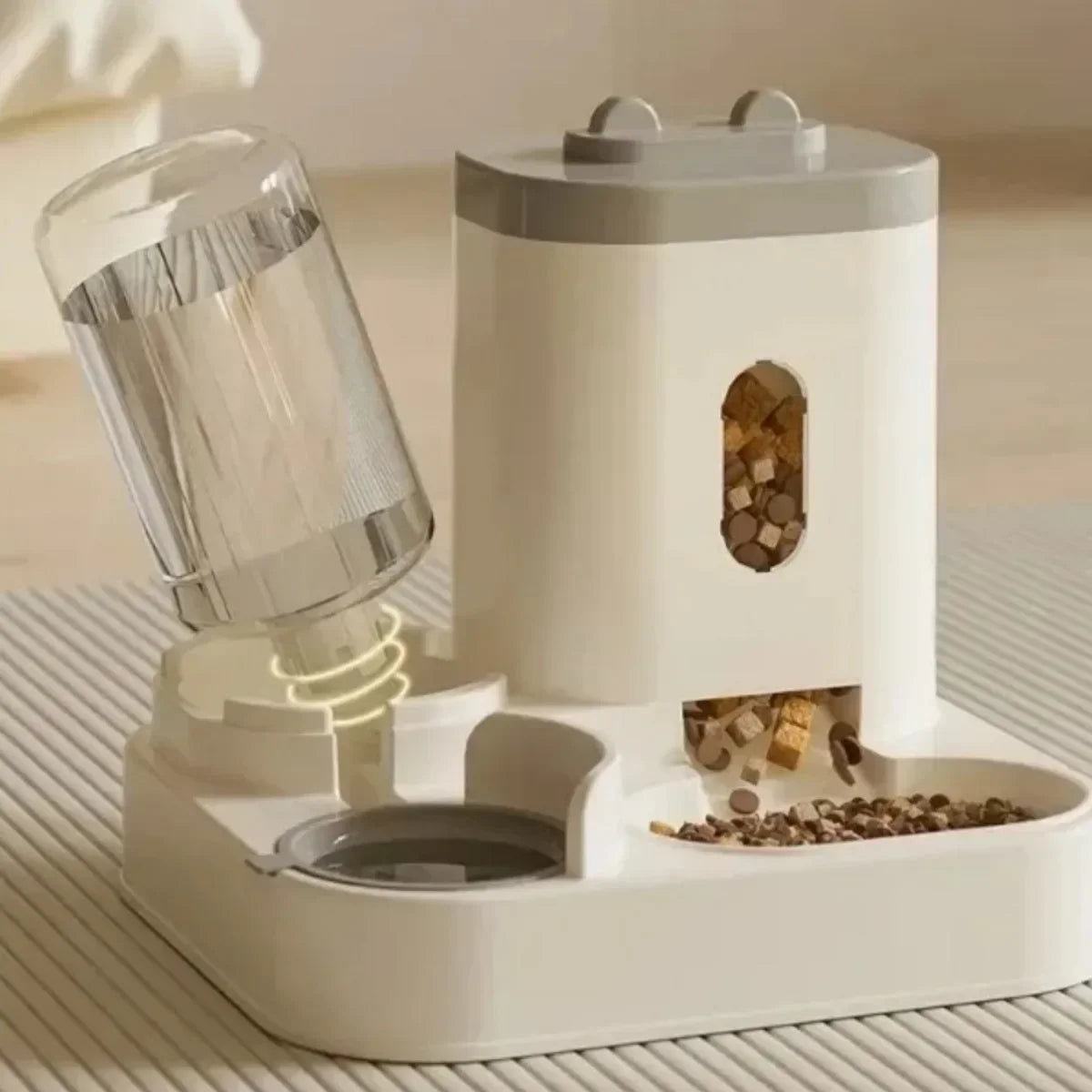 Large-Capacity Pet Feeder & Water Dispenser Set