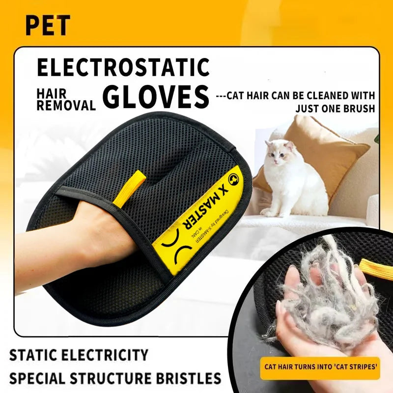 2-in-1 Pet Hair Remover Glove & Lint Roller