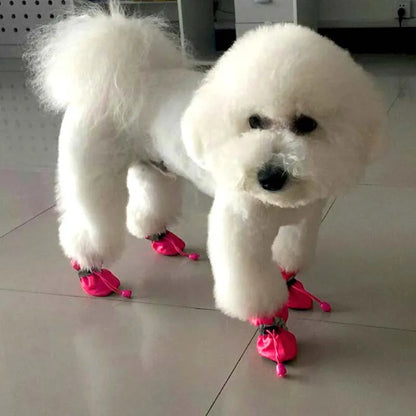 Soft-Sole Winter Puppy Booties (Set of 4)