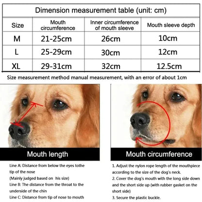 Breathable Silicone Dog Muzzle