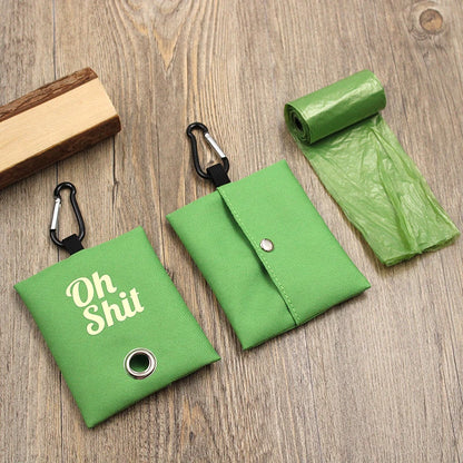 Canvas Poop Bag Dispenser Pouch