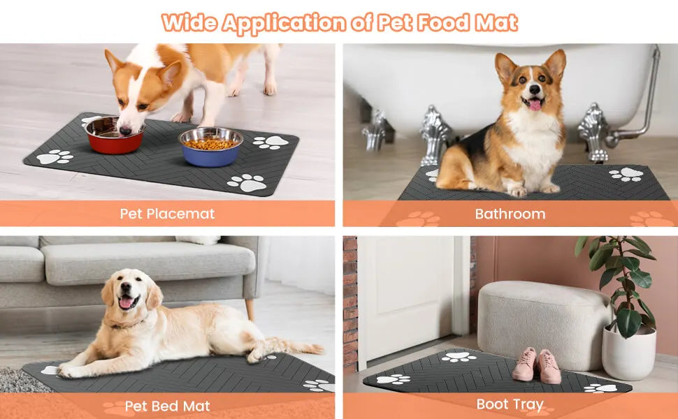Diatomite Absorbent Pet Feeding Mat