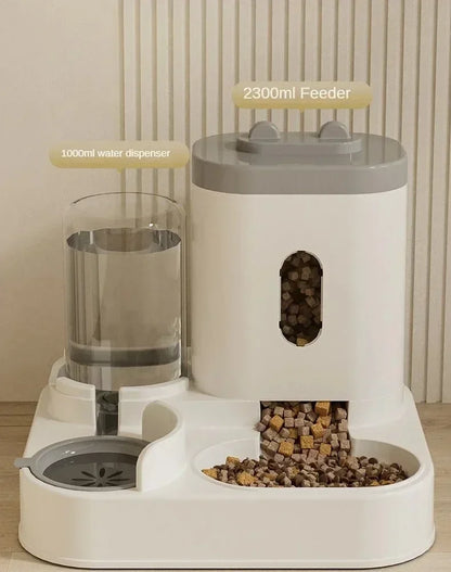Large-Capacity Pet Feeder & Water Dispenser Set