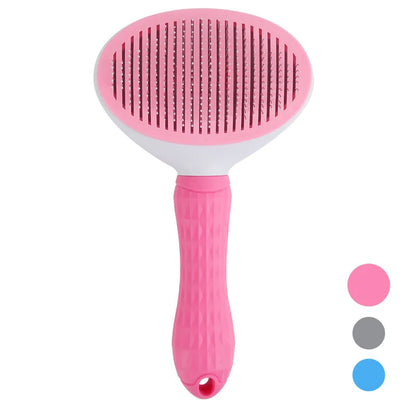 Self-Cleaning Slicker Brush for Cats & Dogs