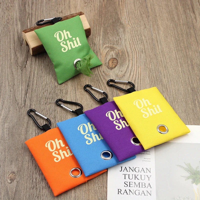 Canvas Poop Bag Dispenser Pouch