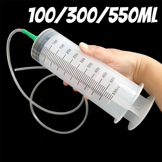 Large Feeding Syringe with 1m Hose (100–550ml)