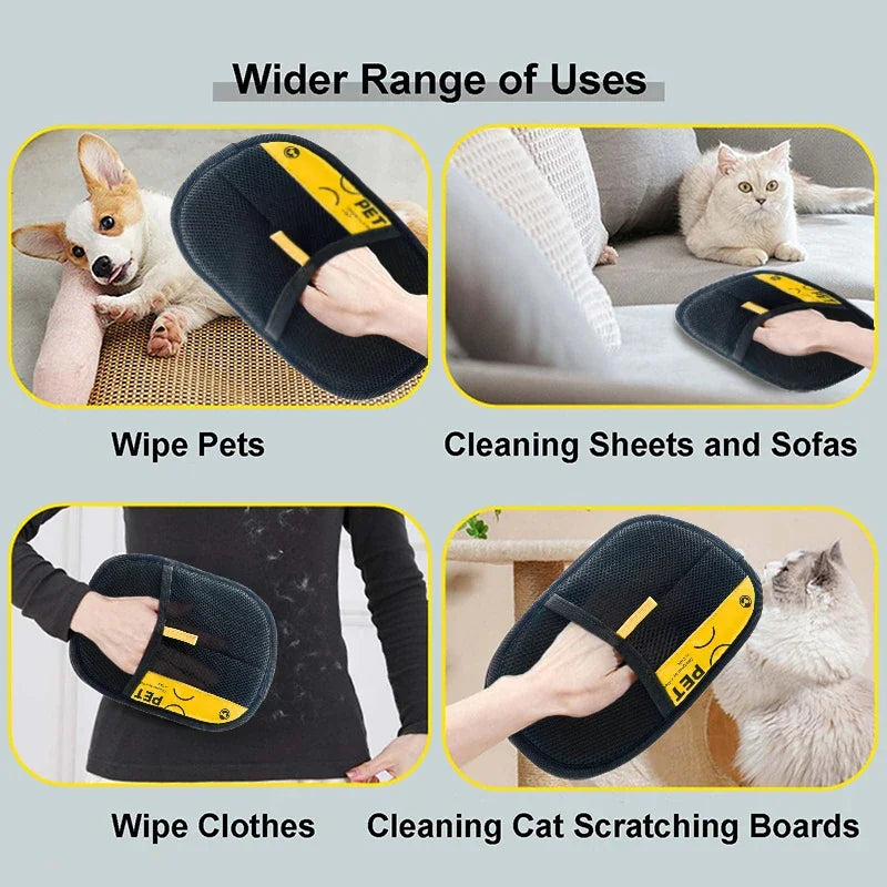 2-in-1 Pet Hair Remover Glove & Lint Roller