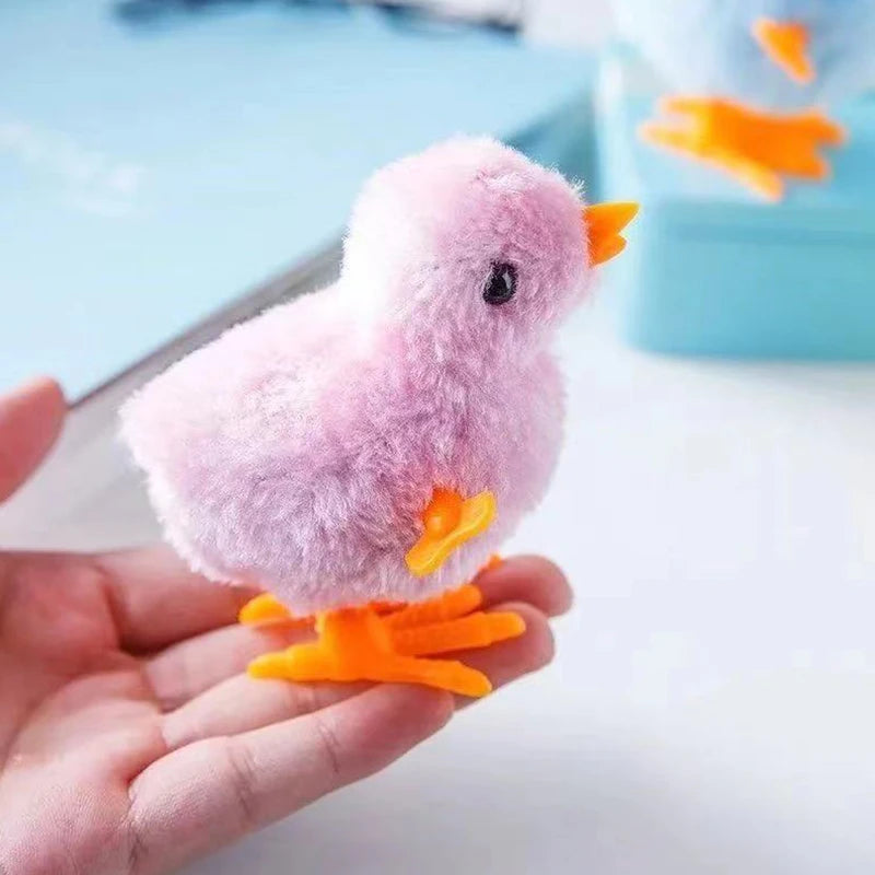 Wind-Up Hopping Chick Cat Toy