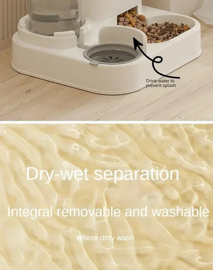 Large-Capacity Pet Feeder & Water Dispenser Set