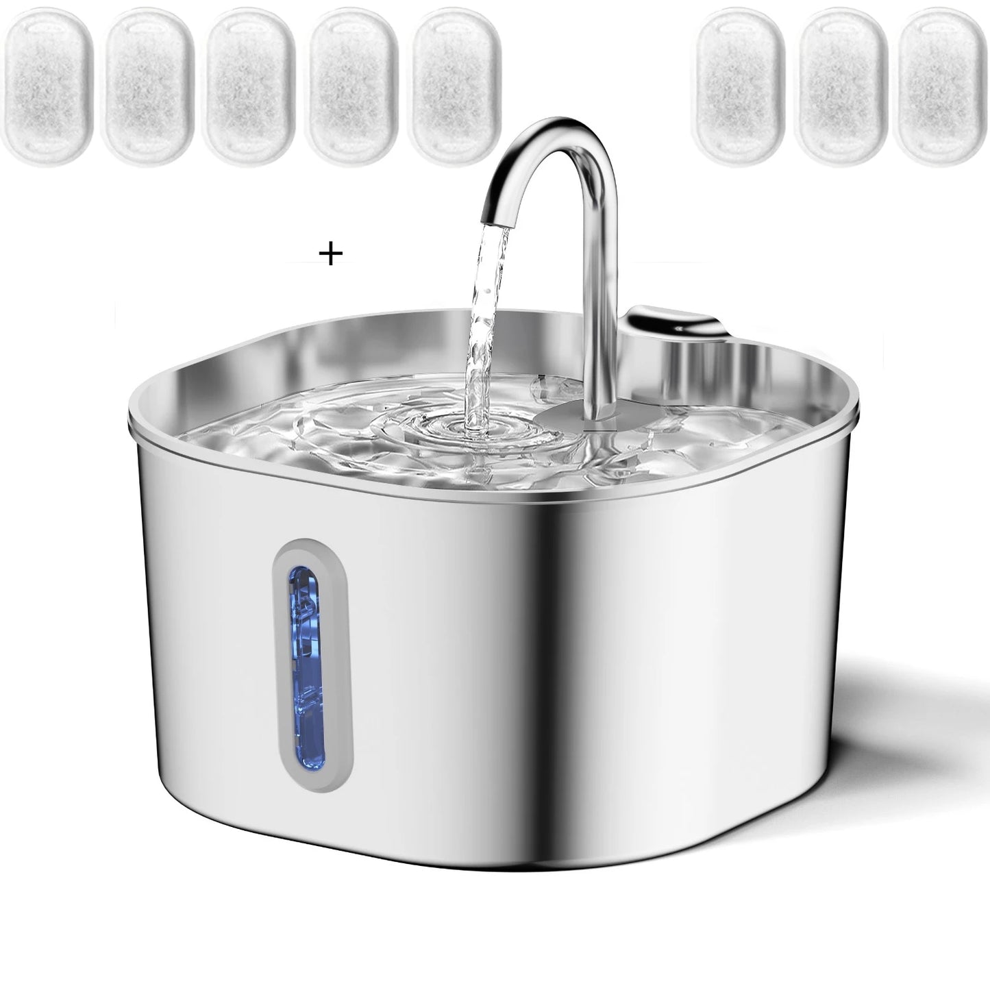 Stainless Steel Pet Water Fountain (2.2L)
