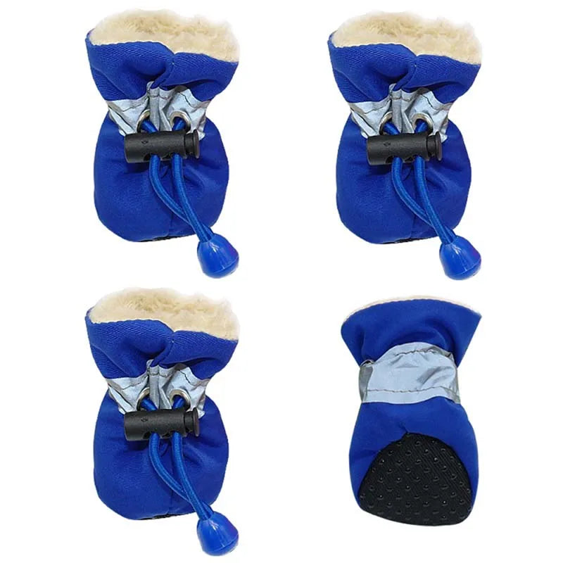 Soft-Sole Winter Puppy Booties (Set of 4)