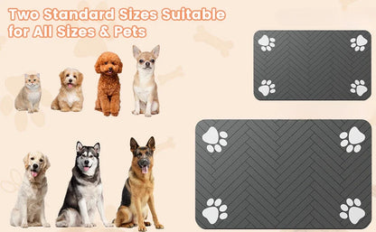 Absorbent Quick-Dry Pet Feeding Mat