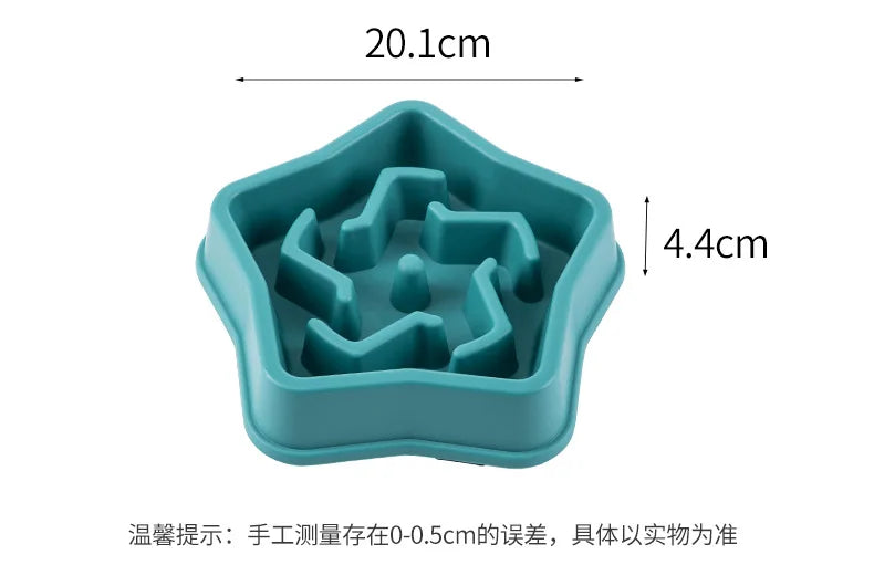 Anti-Choke Slow Feeder Bowl for Cats & Dogs