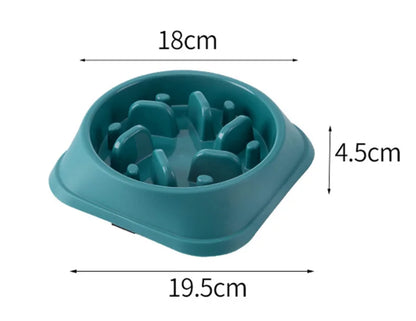 Anti-Choke Slow Feeder Bowl for Cats & Dogs