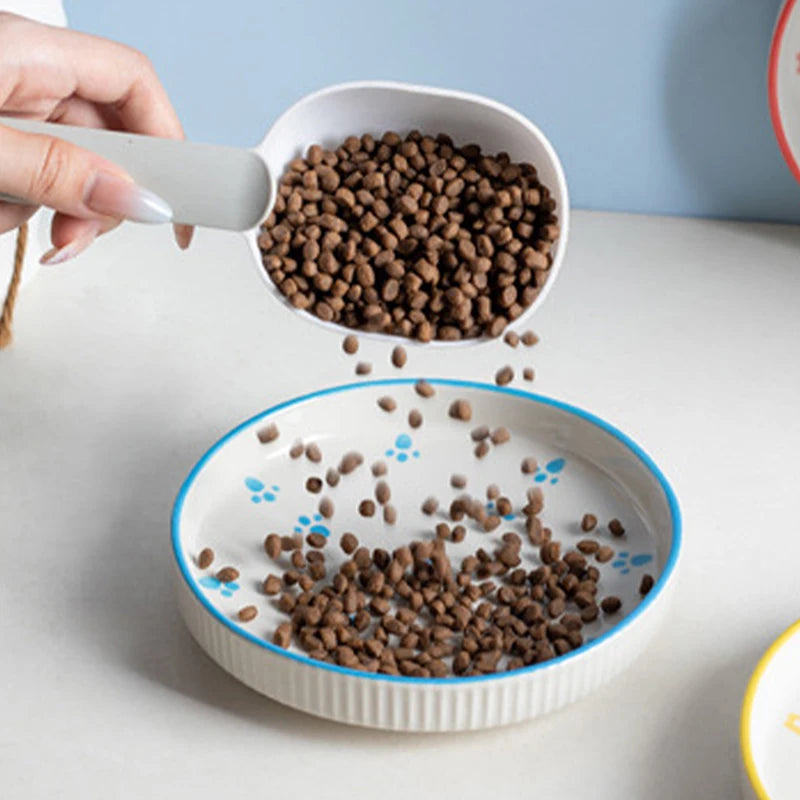 Ceramic Pet Cat Bowl Pet Drinking Water Feeding Bowl Ceramics Cat Food Dog Food Utensils Cat Dog Pet Supplies Accessories