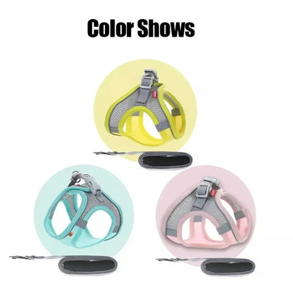 Breathable Mesh Harness Vest for Small Dogs & Cats