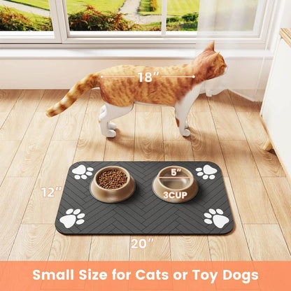 Diatomite Absorbent Pet Feeding Mat