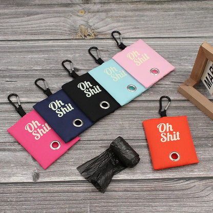 Canvas Poop Bag Dispenser Pouch