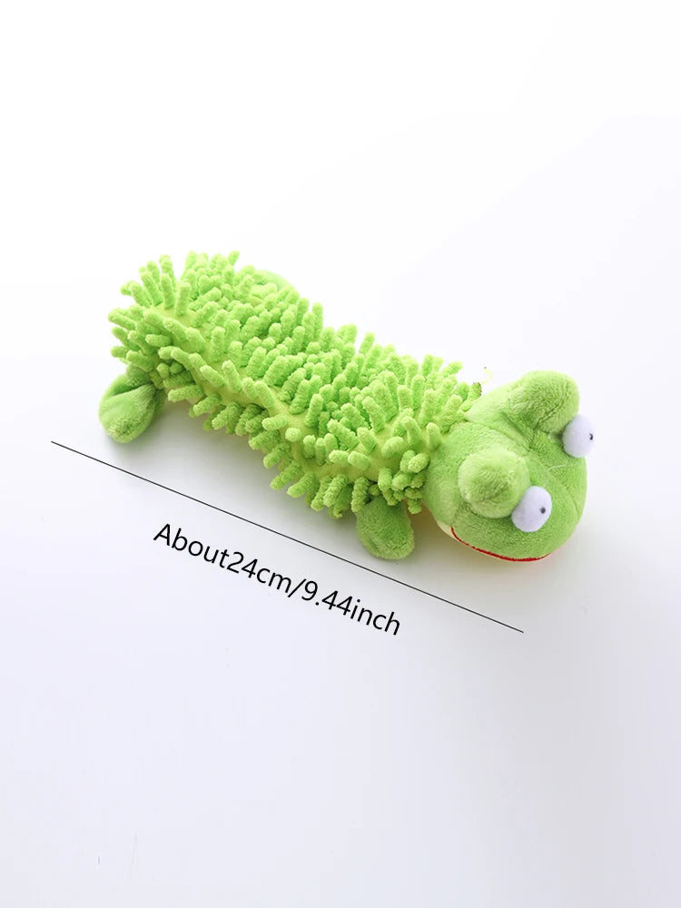 Shaggy Plush Squeaky Toy (Frog & Hippo)