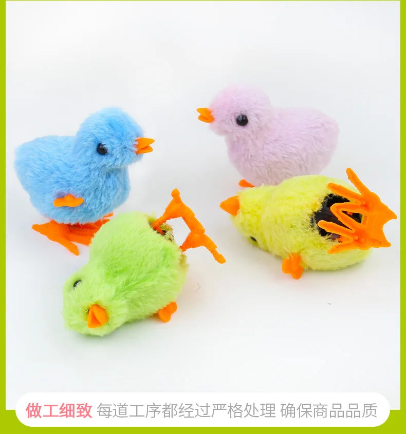 Wind-Up Hopping Chick Cat Toy