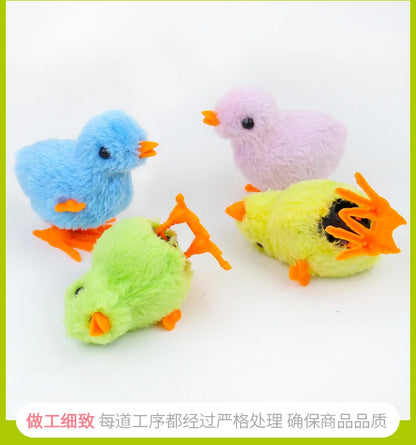 Wind-Up Hopping Chick Cat Toy