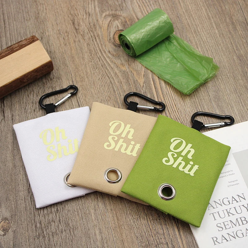 Canvas Poop Bag Dispenser Pouch