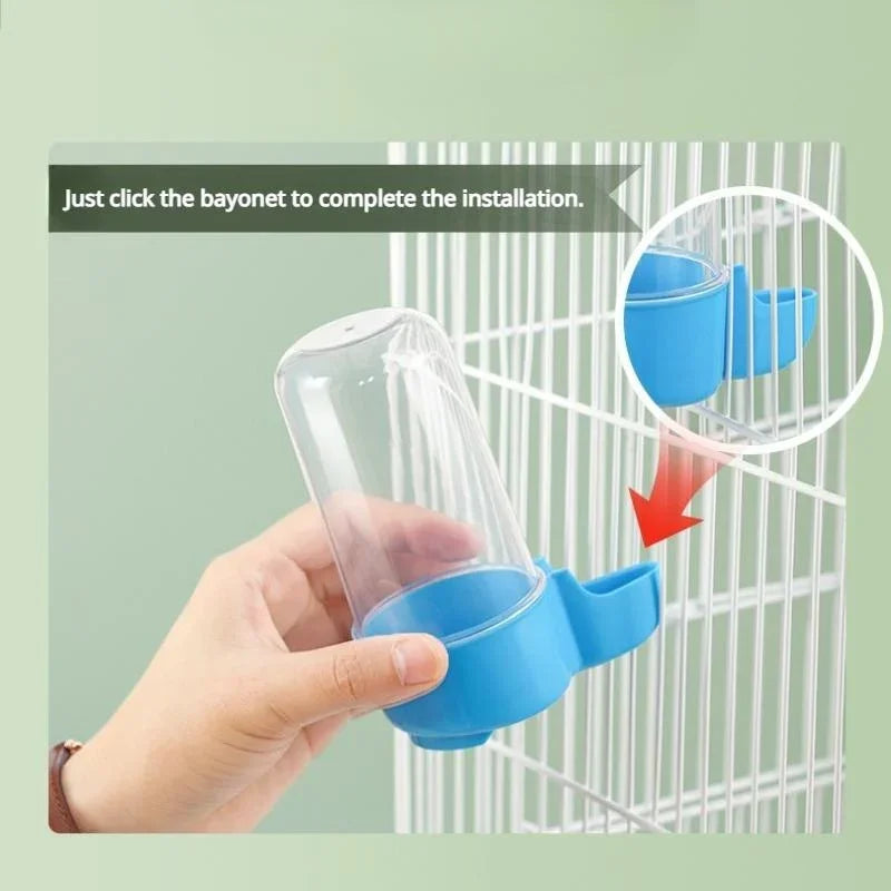 Hanging Cage Feeder & Water Dispenser for Birds & Small Pets