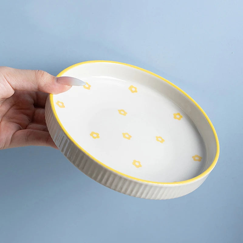 Ceramic Pet Cat Bowl Pet Drinking Water Feeding Bowl Ceramics Cat Food Dog Food Utensils Cat Dog Pet Supplies Accessories