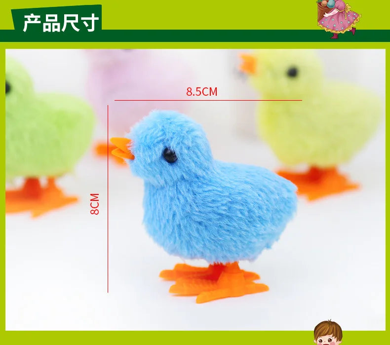 Wind-Up Hopping Chick Cat Toy