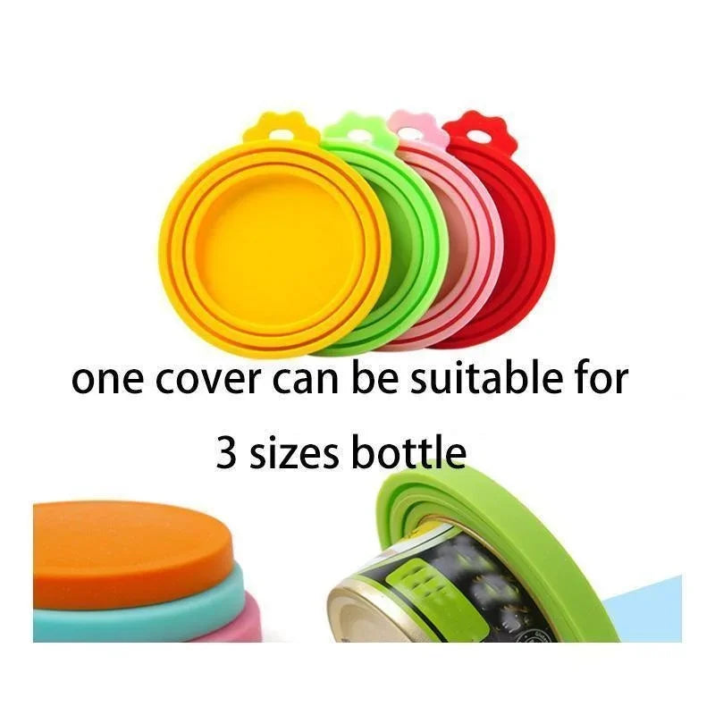 3-in-1 Silicone Pet Food Can Lid