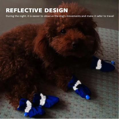 Soft-Sole Winter Puppy Booties (Set of 4)