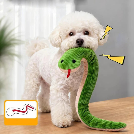 Plush Snake Kicker Toy for Cats & Dogs