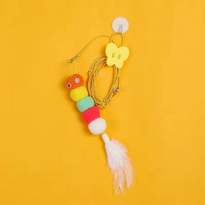 Hanging Door Cat Feather Toy