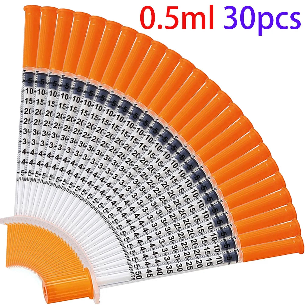 Disposable Veterinary Syringes 0.5–1ml (Multi-Pack)