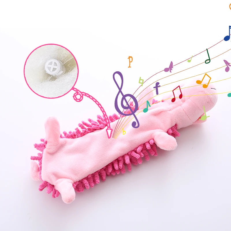Shaggy Plush Squeaky Toy (Frog & Hippo)
